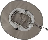 Vista 6 de Home Prefer UPF50+ - Sombrero de sol para hombre, sombrero de pesca de ala ancha para hombres y mujeres, sombrero de playa con protección UV, Gris
