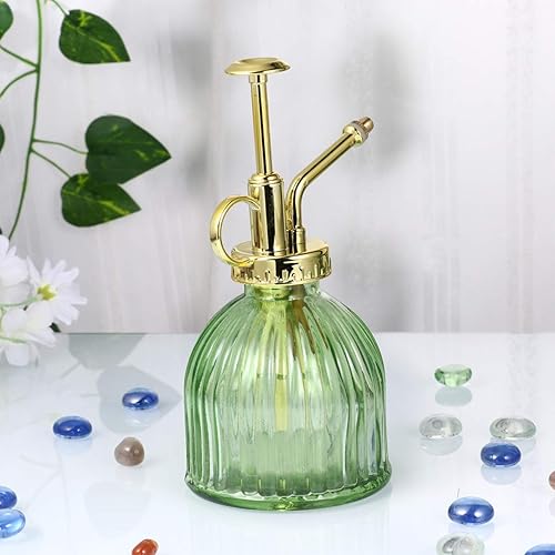 Miniatura 7 de Happyyami Hervidor de riego para suculentas, botella rociadora para plantas, vidrio duradero, fácil de rellenar para plantas