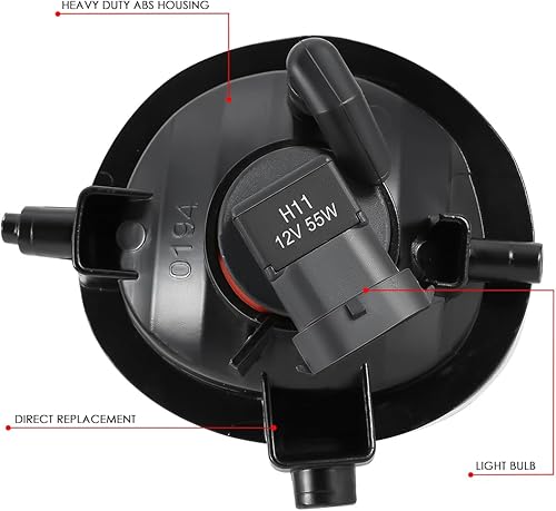 Miniatura 5 de DNA MOTORING FL-ZTL-355-CH - Juego de lámparas antiniebla de estilo de fábrica compatibles con Mazda MPV 04-06 / RX-8 04-07 / CX-7 07-09 / MX-5/