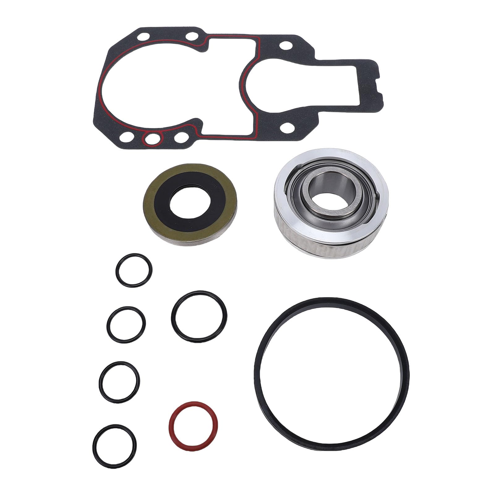 Generic Kit Guarnizioni Cuscinetto Giunto Universale 27 di Ricambio, Migliora le Prestazioni per Mercruiser, 7 O-ring Inclusi