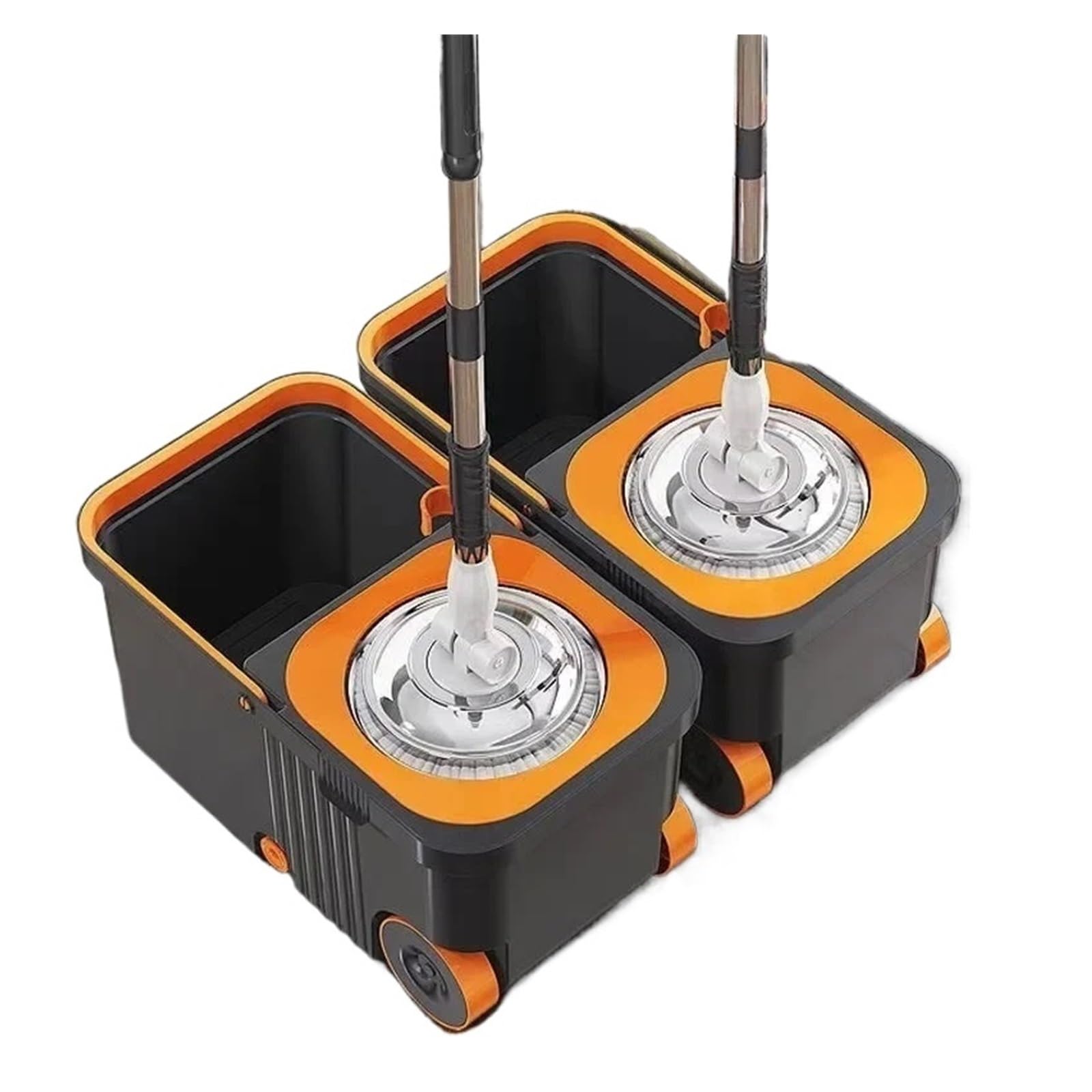 Fregona de gran venta Compatible con juego de cubo, cubo giratorio for fregona perezosa, limpieza del hogar, fregona y cubo giratorios 360(B)