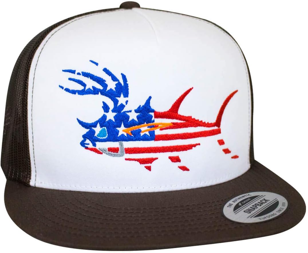 Baseball Cap - Buckeye Snapback Trucker Baseball Hat Brown