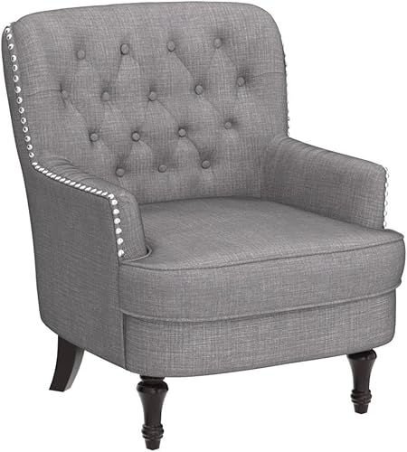 Miniatura 4 de Rosevera Maci - Sillas decorativas, sillón moderno de mediados de siglo para sala de estar, asiento cómodo para dormitorio, apartamento, fácil