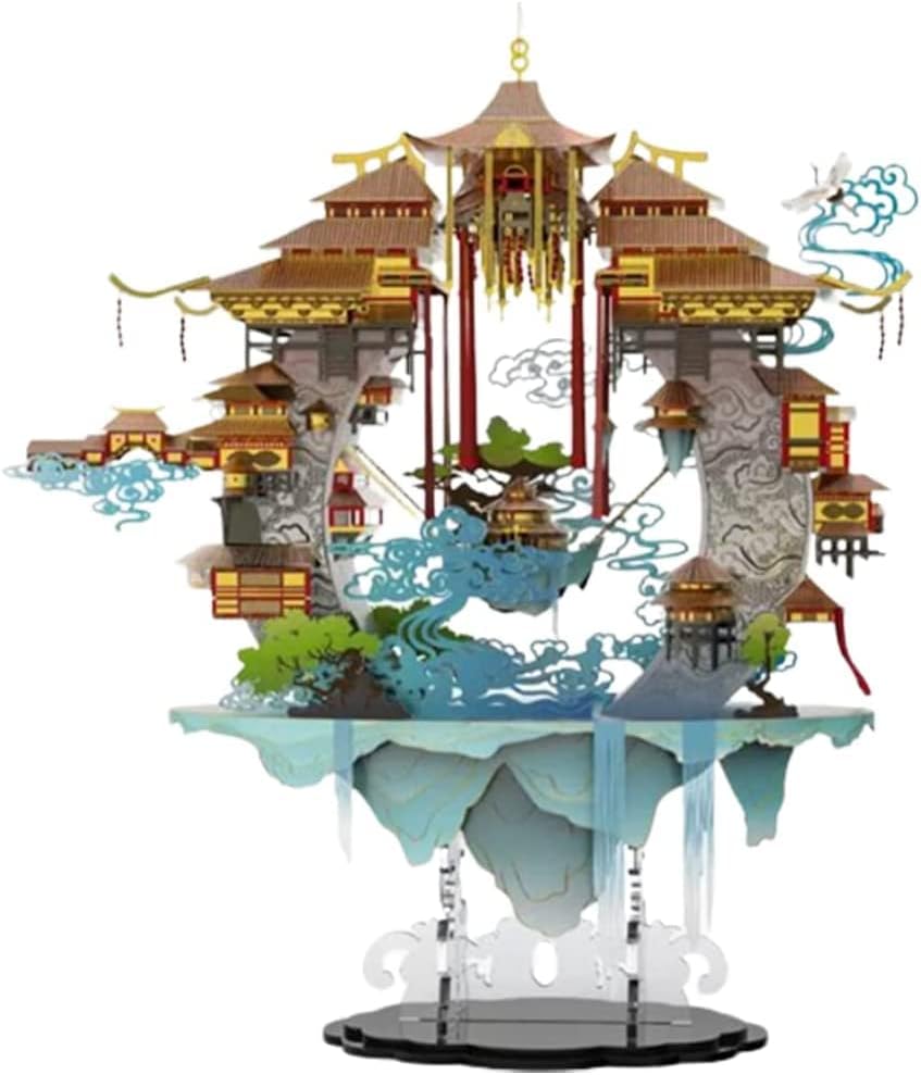 Brain Teasers - Rompecabezas de metal estéreo 3D, rompecabezas único 3D, modelo de construcción mecánica para niños y niñas