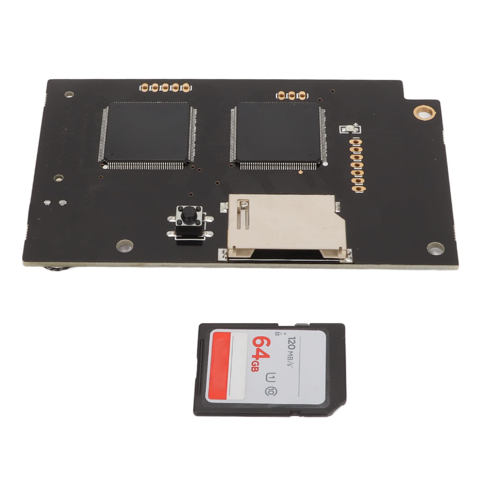 Focket Scheda di Simulazione unità Ottica, Versione V5 15b Ad Alte Prestazioni per Scheda unità Ottica GDEMU, Dreamcast con Dissipatori di Calore per di Memoria da 64 GB per Dreamcast