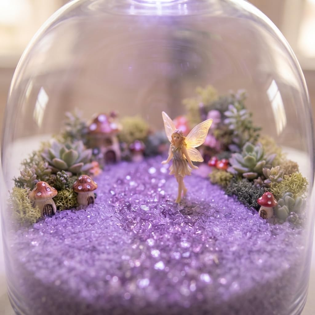 HappyFiller 1.3 LB Purple Crushed Glass Sand Sprinkles for Crafts,Resin Art image 2