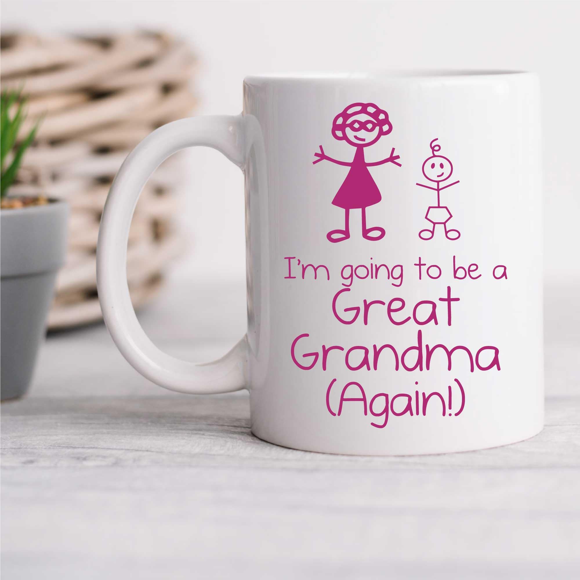60 Second Makeover Men's White Limited I'm Going To Be A Great Grandma Again Mug Cup