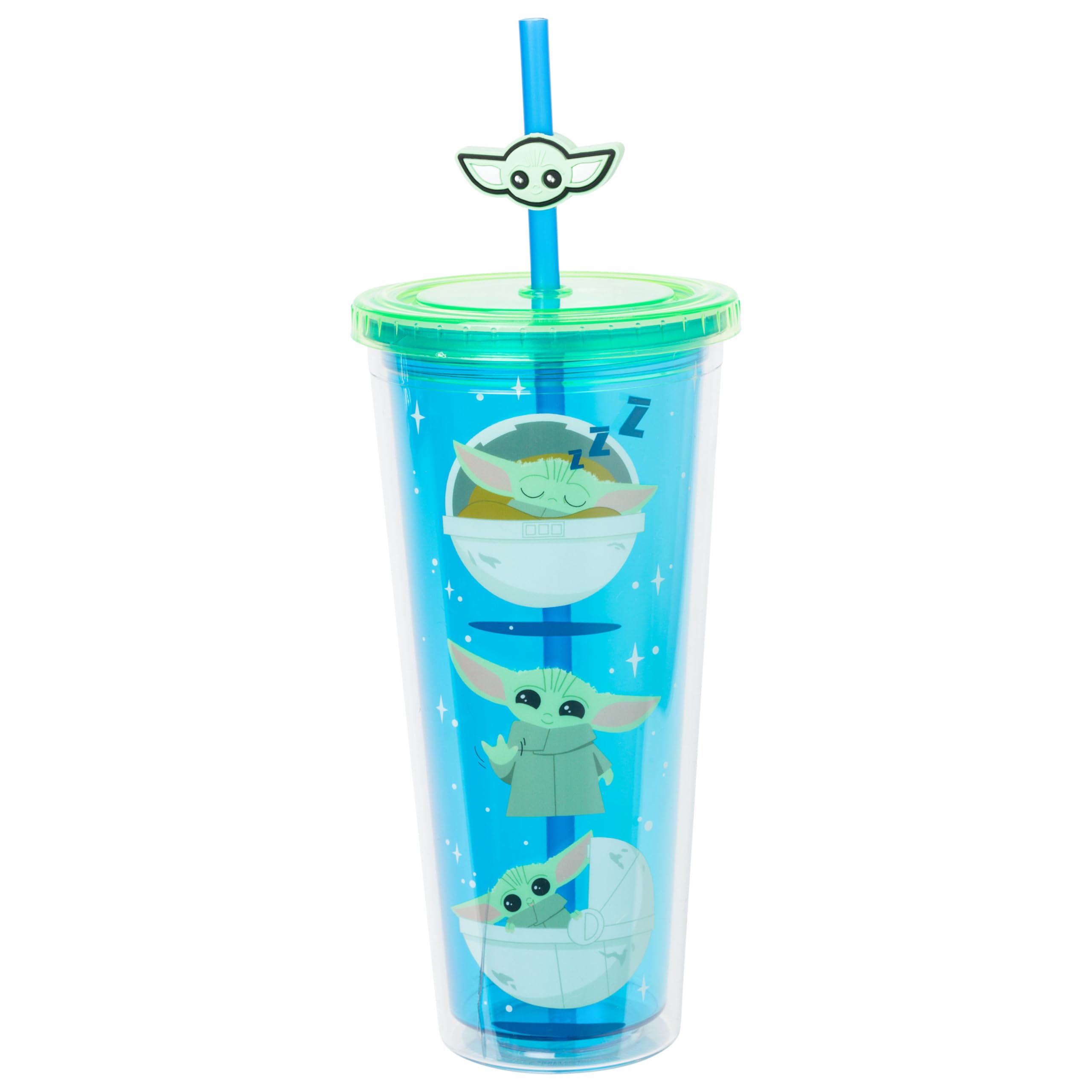 Amazon.com | Silver Buffalo Star Wars Mandalorian Plastic Cold Cup