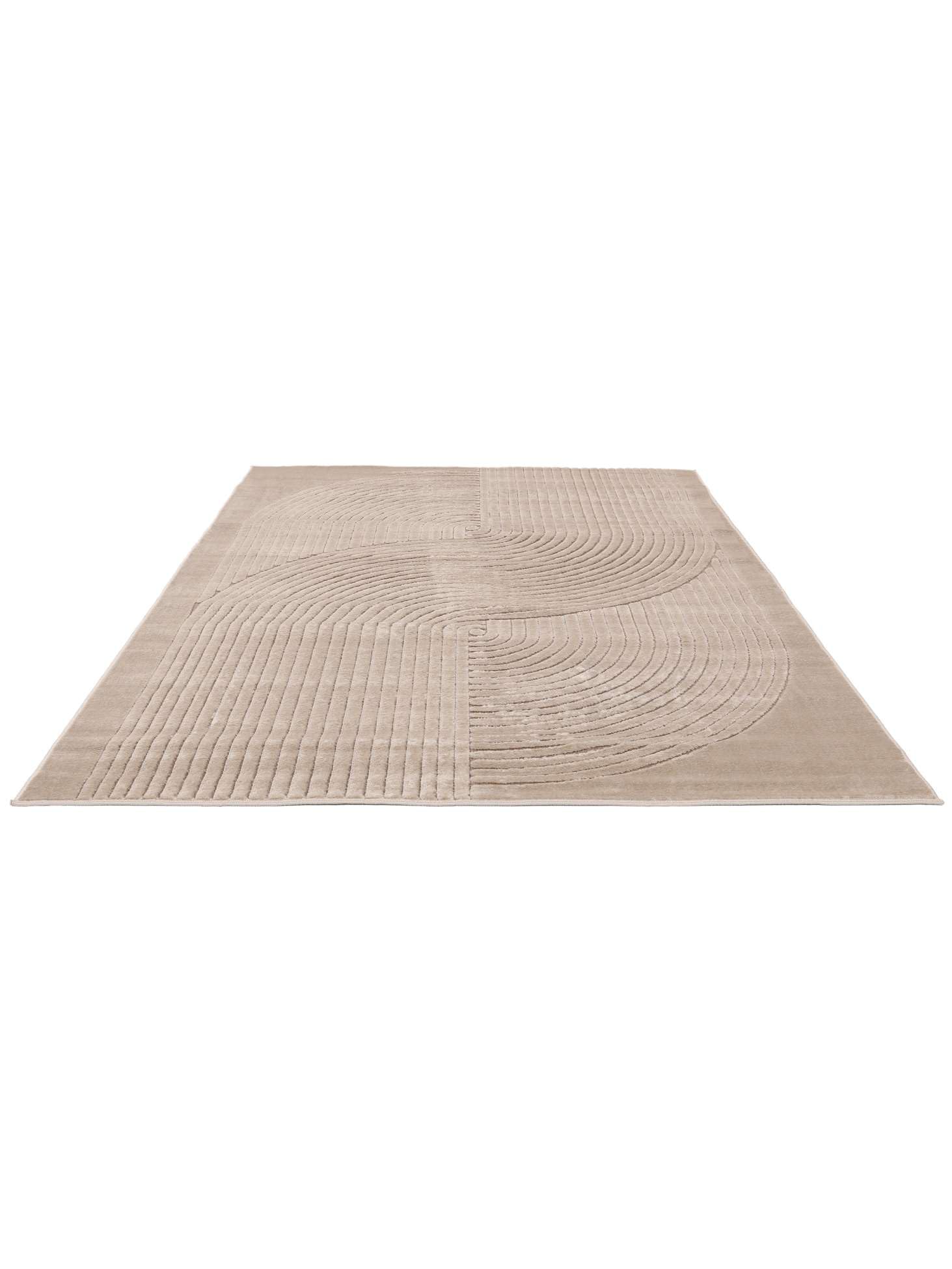 RugVista Crizia, Dywan, Nowoczesne, 160 x 230 cm, Prostokąt, Wysoki, Pokój dzienny, Sypialnia, Czyścić wyłącznie chemicznie, oeko_tex_100, Beżowy