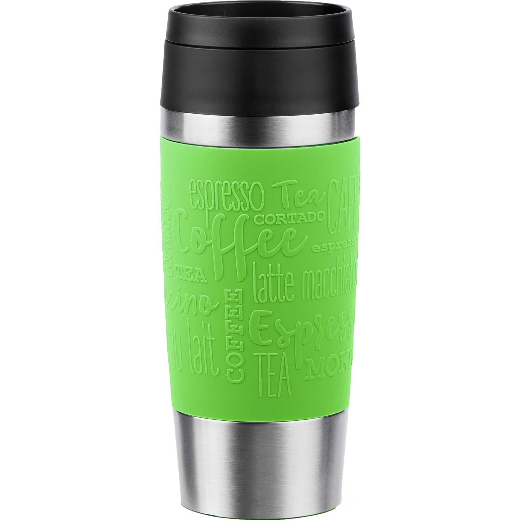 Emsa Taza Térmica De Viaje De 16.9 Fl Oz, Tapa De Rosca Cómoda, Taza De Café Para Llevar, Acero Inoxidable, 6 Horas De Calor Y 12 Horas De Frío, 100% A