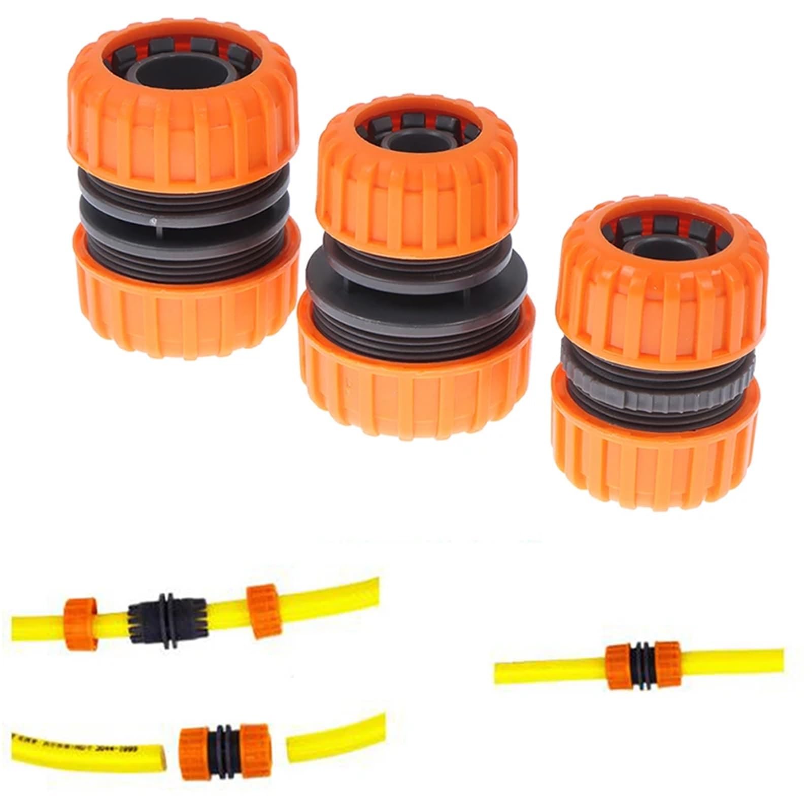 Set di 20 raccordi rapidi per tubi da giardino, 1,3 cm, 1,9 cm, 2,5