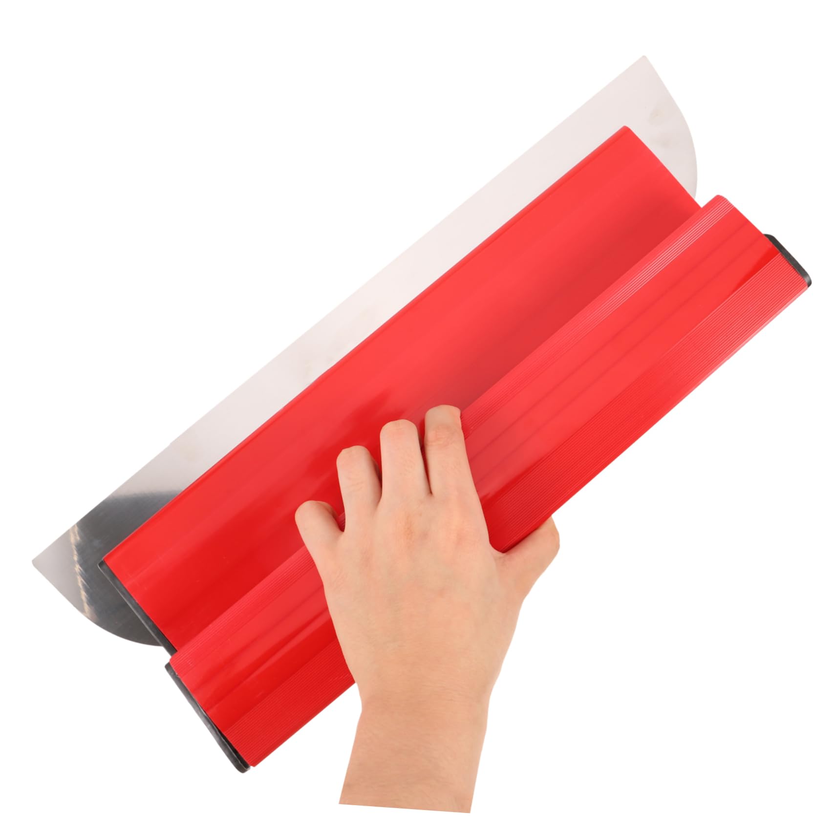 Set in Acciaio Inox di Spatola Lisciatrice per Cartongesso Rosso | Impugnatura Sicura e Confortevole, Uso Domestico, per Cartongesso e Plasterboard