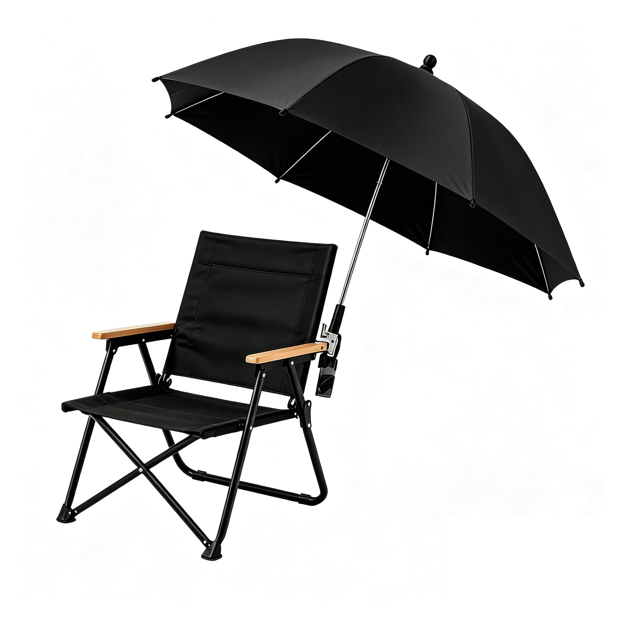 2026 New Portable Sun Umbrella With Clip, Uv Protection Parasol, Suitable For Beach Chairs, Gardens, Patios, Strollers, Or Wheelchairs.(85cm)