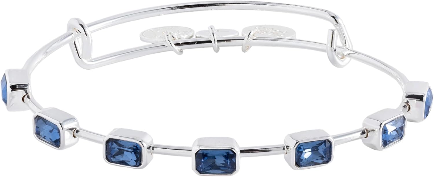 Alex and Ani November Birthstone Emerald Cut Bangle