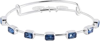 November Birthstone Emerald Cut Bangle
