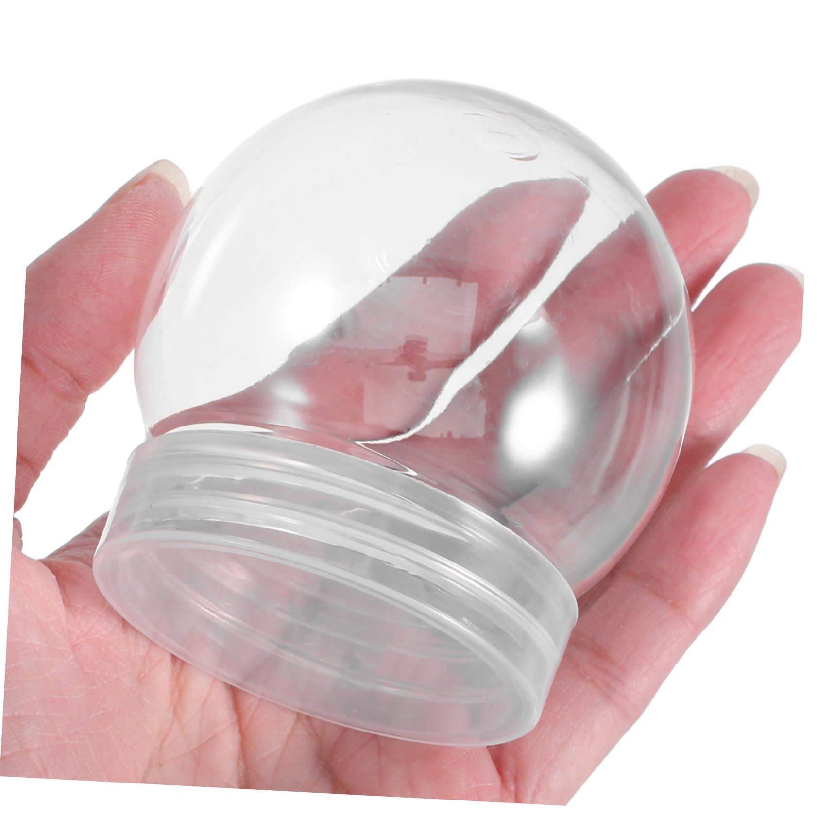 Ipetboom 24 Piezas Bolas de Agua Transparentes de Plástico para Manualidades DIY Artificial de Agua Redondo de Accesorio para Decoración Navideña Material Práctico y Duradero para Proyectos