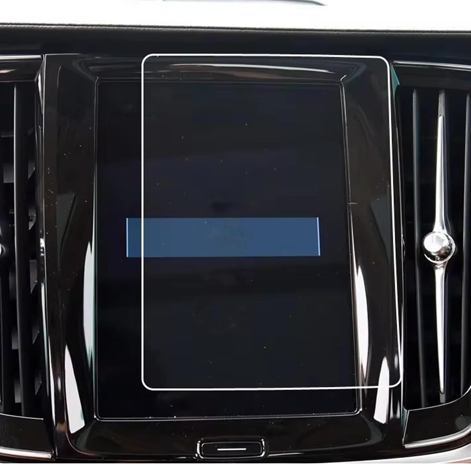 ROROGUSOFit For Volvo XC40 2018-2024, Car Navigation Protective Film, Multifunction Navigation Glass Protector, HD Transparent