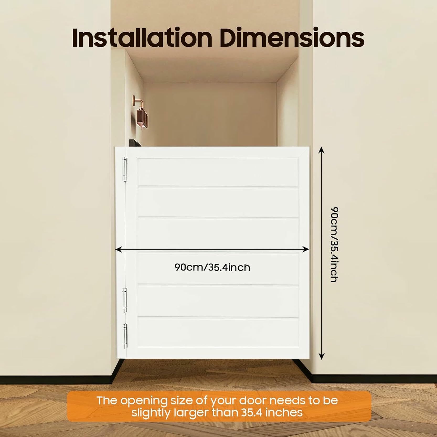 Cafe Wood Saloon Half Door - Porta Oscillante per Porte della Partizione da Cucina, Ingresso A Bar - Incluso CAMERILI