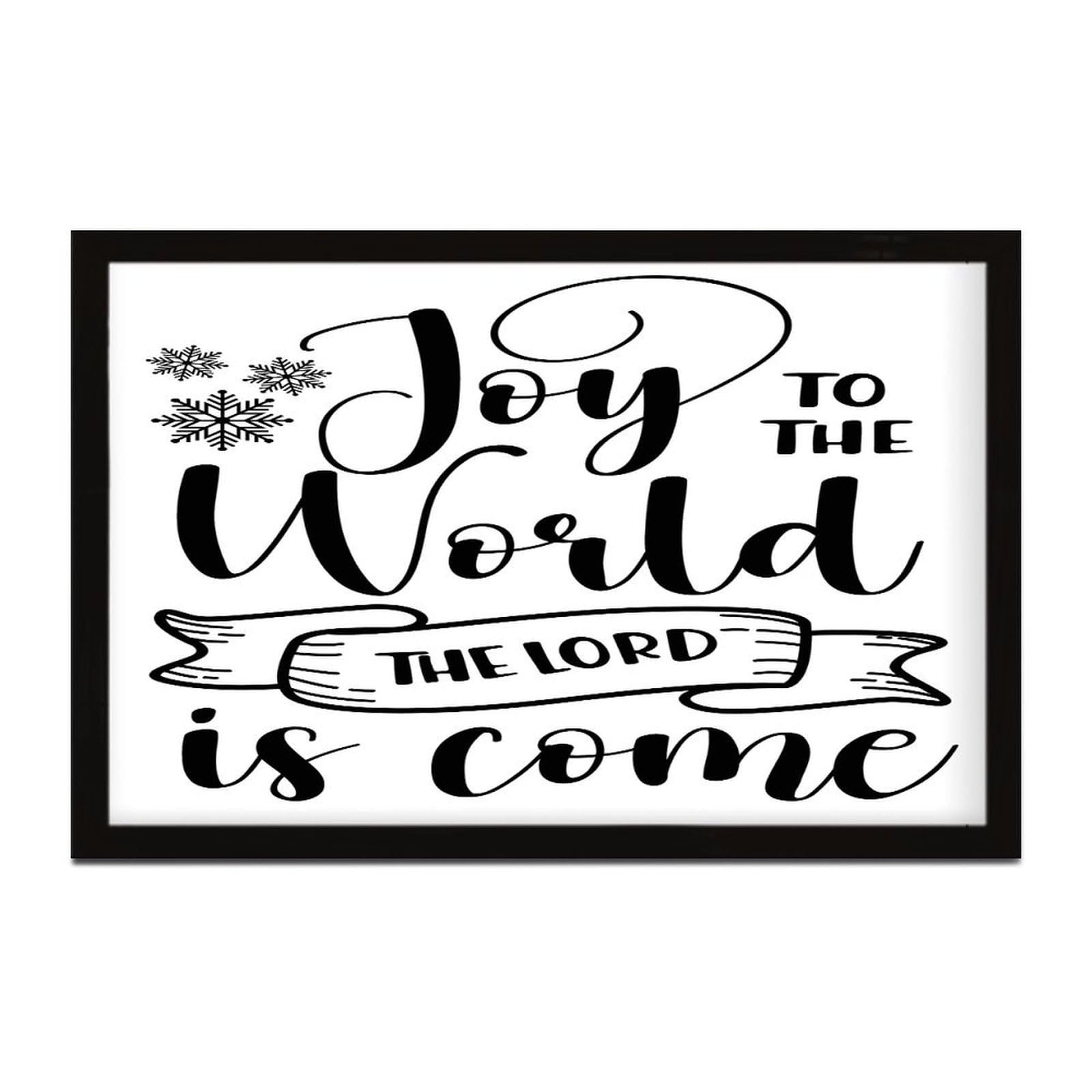 Cadeau religieux catholique parfait : panneau en bois Joy to the World pour vos proches