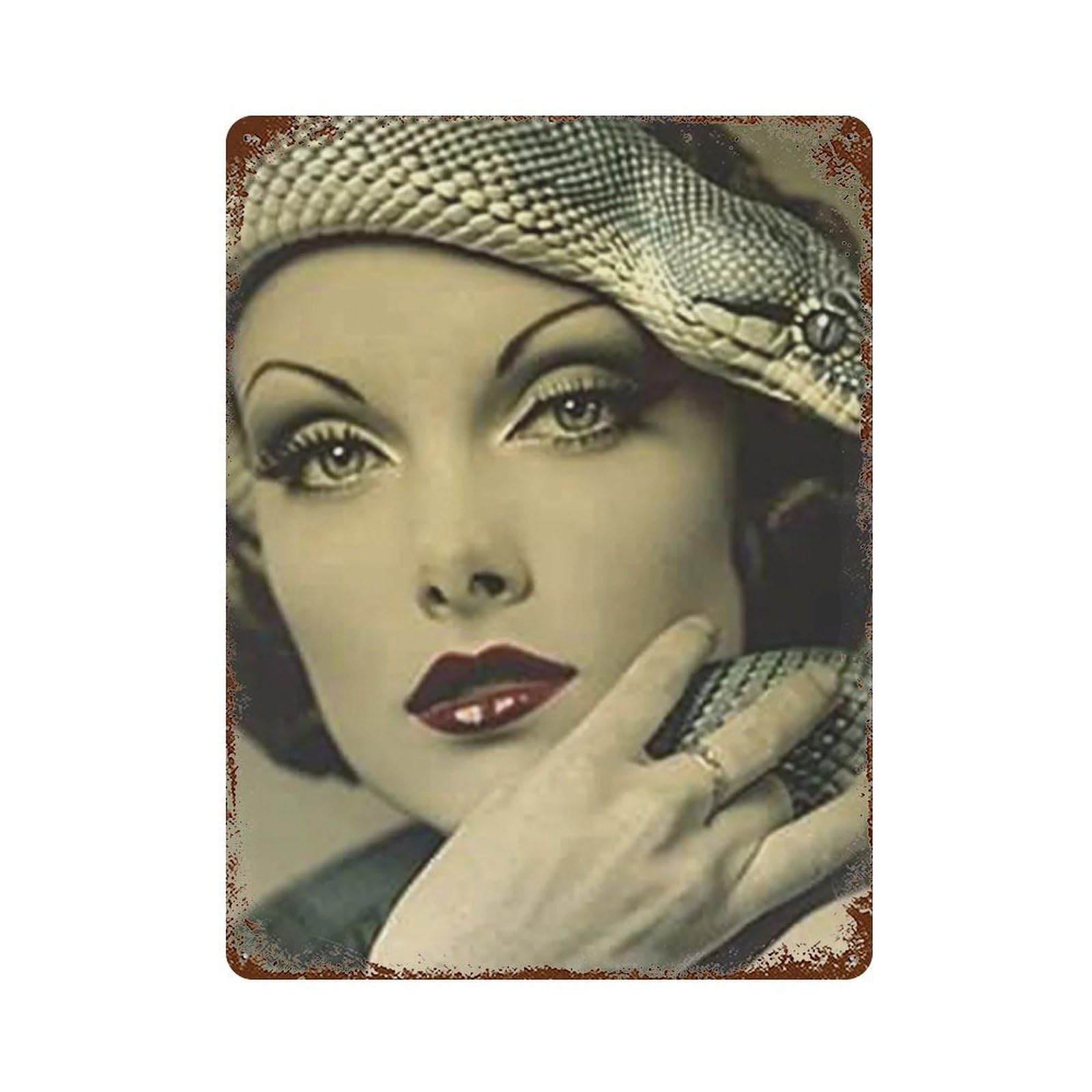 WUJHGRSG Vintage Medusa 01 Wall Art Retro Iron Vintage Metal Tin Sign Poster Modern Decor for Home Cofffee Club Bar Shop Style 40x30cm