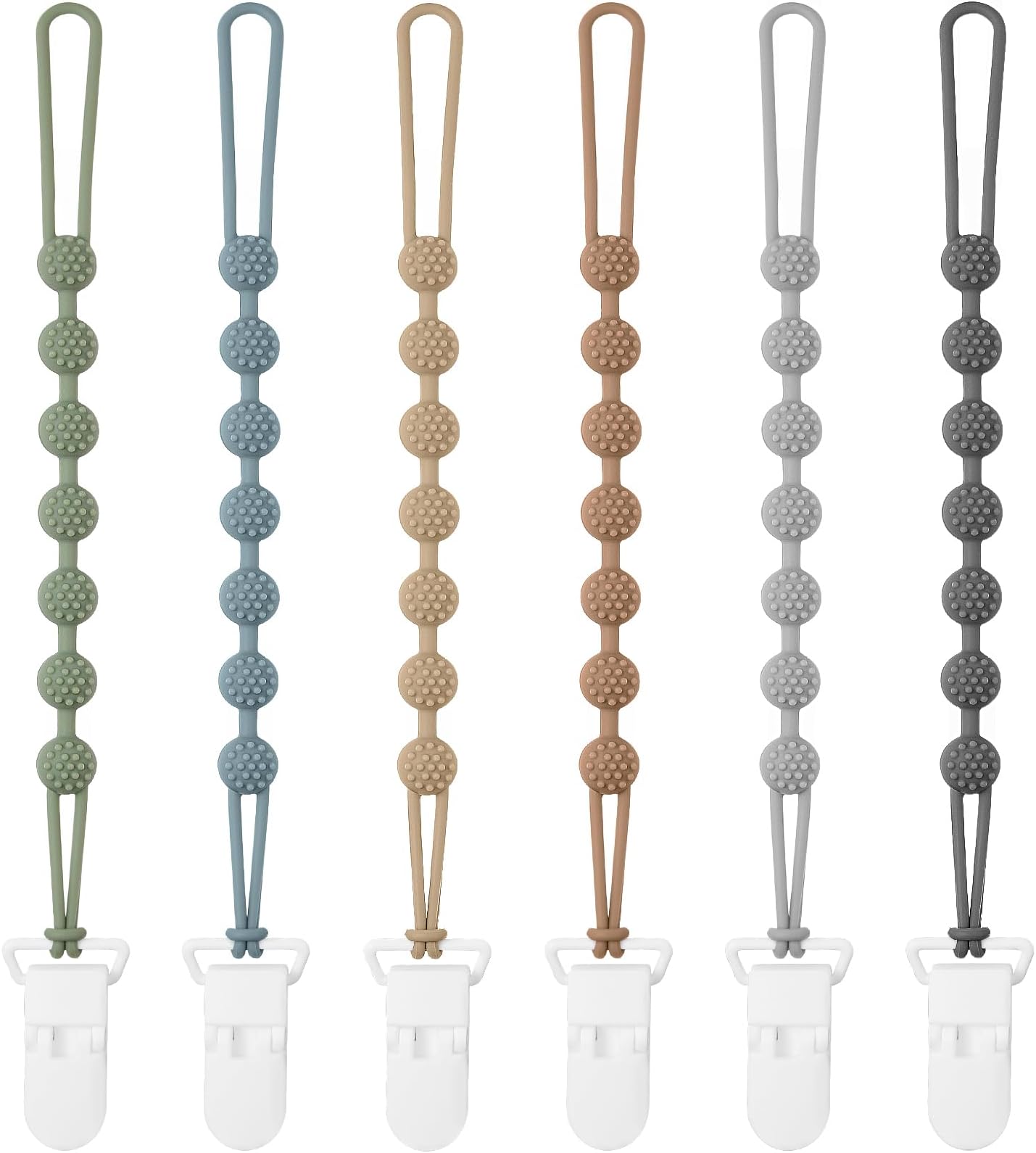 Silicone Pacifier Clip Holder OnePiece Baby Pacifier