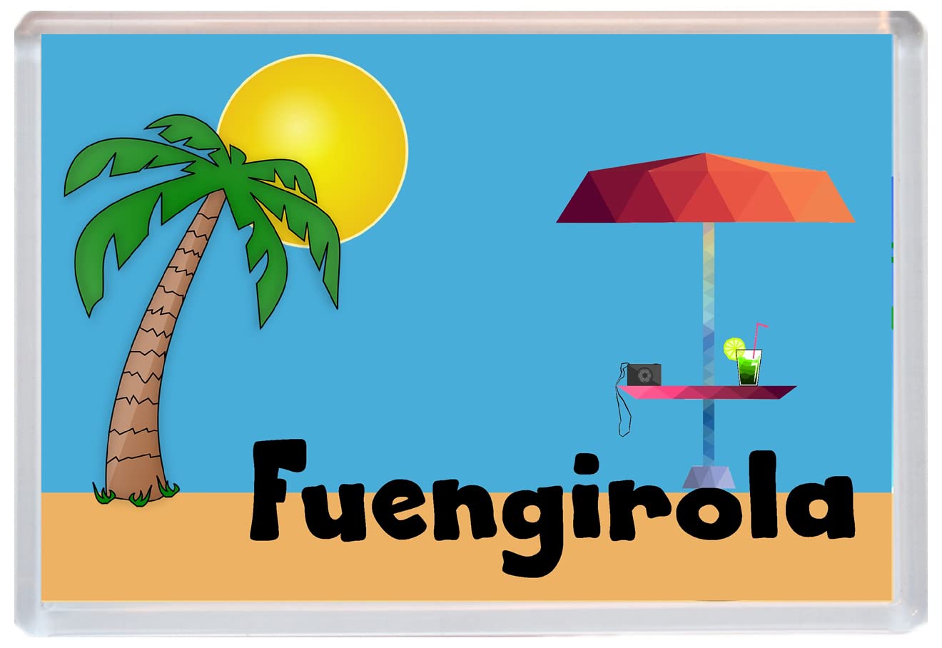 Baked Bean Store Multicolor Fuengirola - Spain - 96 X 67Mm Jumbo Fridge Beach Magnet/Magnets