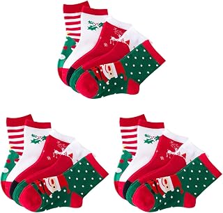 15 pares de meias temáticas de Natal com proteção fria, meias casuais quentes para crianças, decorações de Natal, ornamentos para presentes