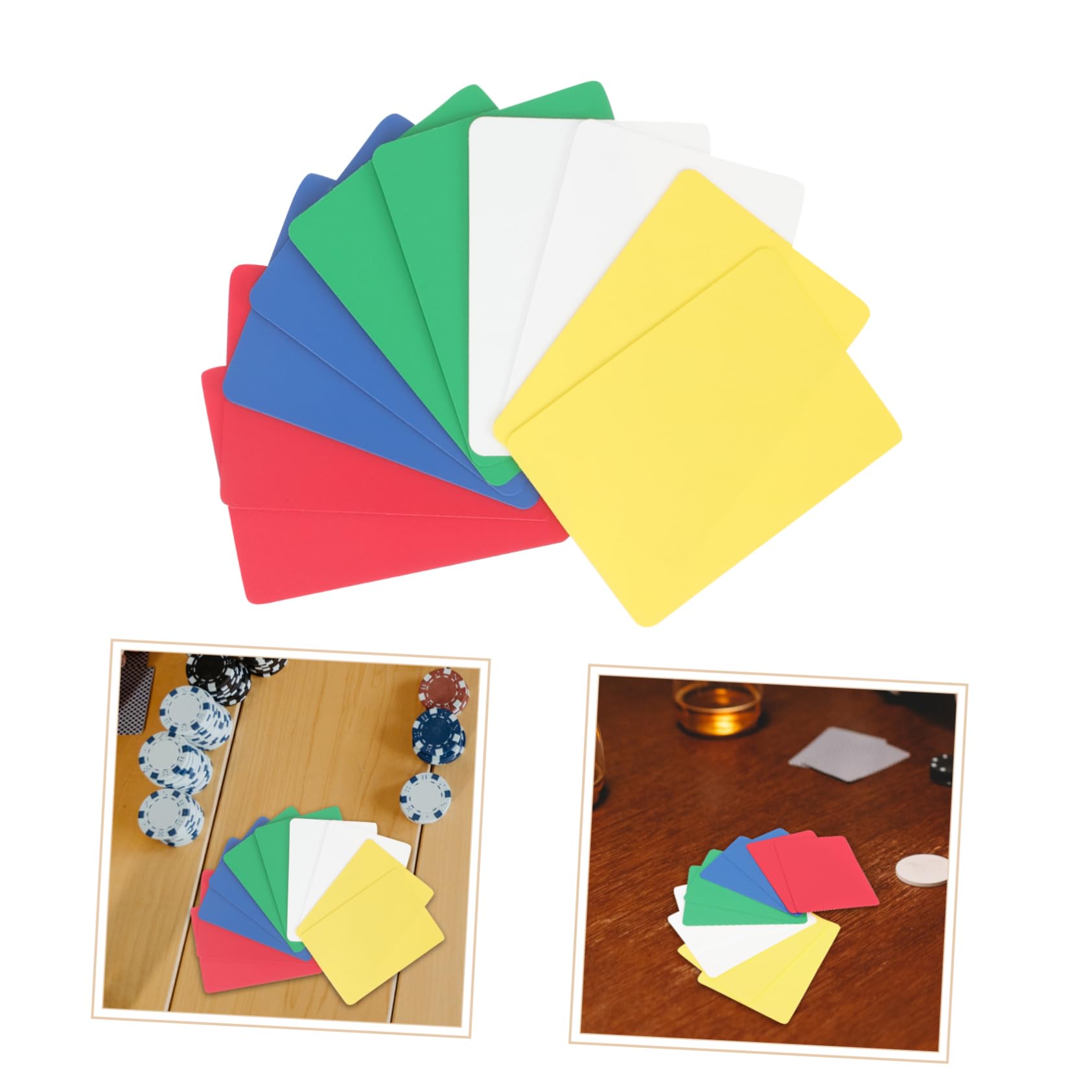 VICASKY 50pezzi Carte Da Taglio Professionali Per Poker Accessori Utili Per Giocare e Distribuire Sicurezza Design Con Arrotondato e Alta Durabilità