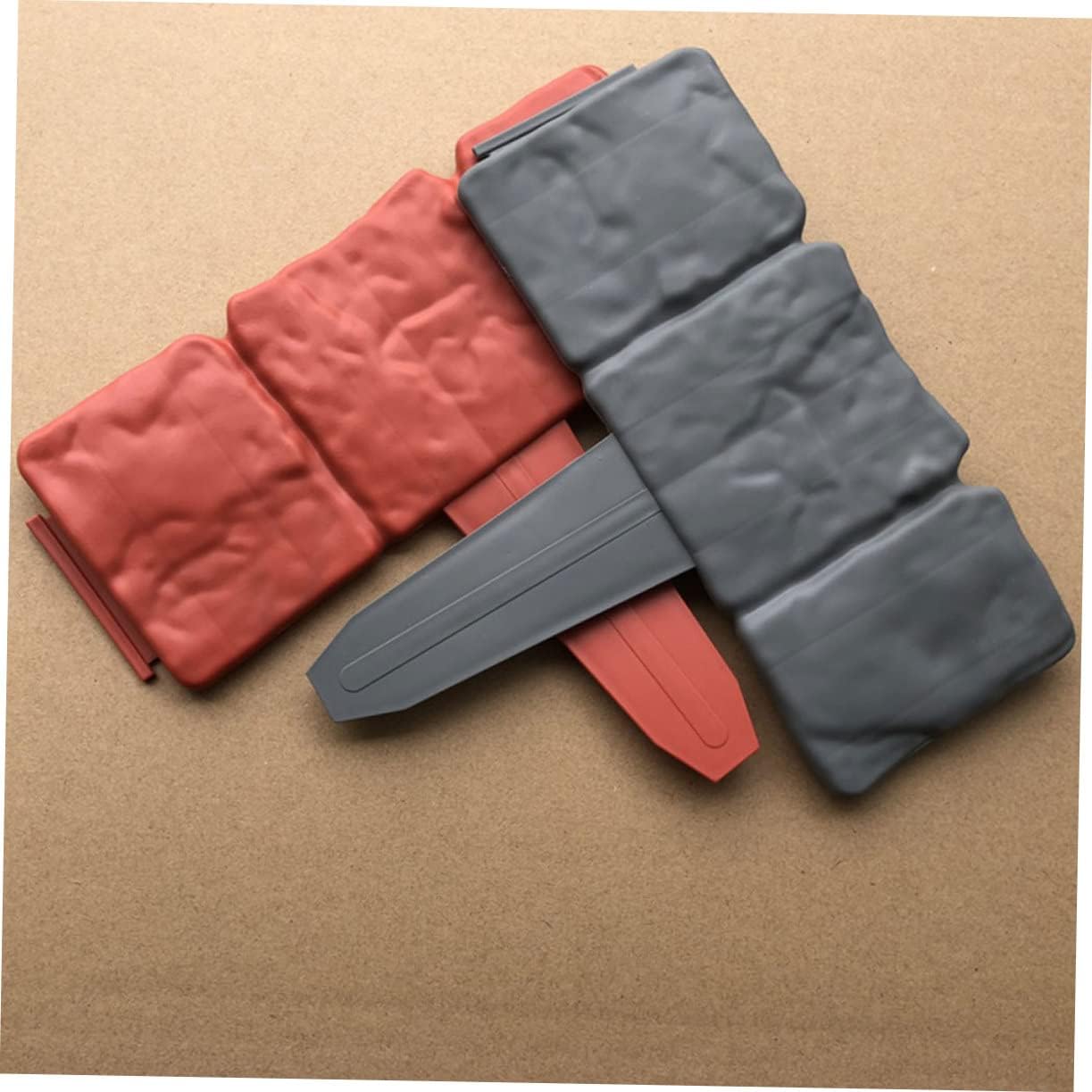 Generic 20pcs Garden Enclosure Decorative Patchwork Fence Set Light Grey Plastic Lawn Border Panels PP Material for Outdoor Flexible DIY Guardrail for Garden Courtyard Patio Decoration