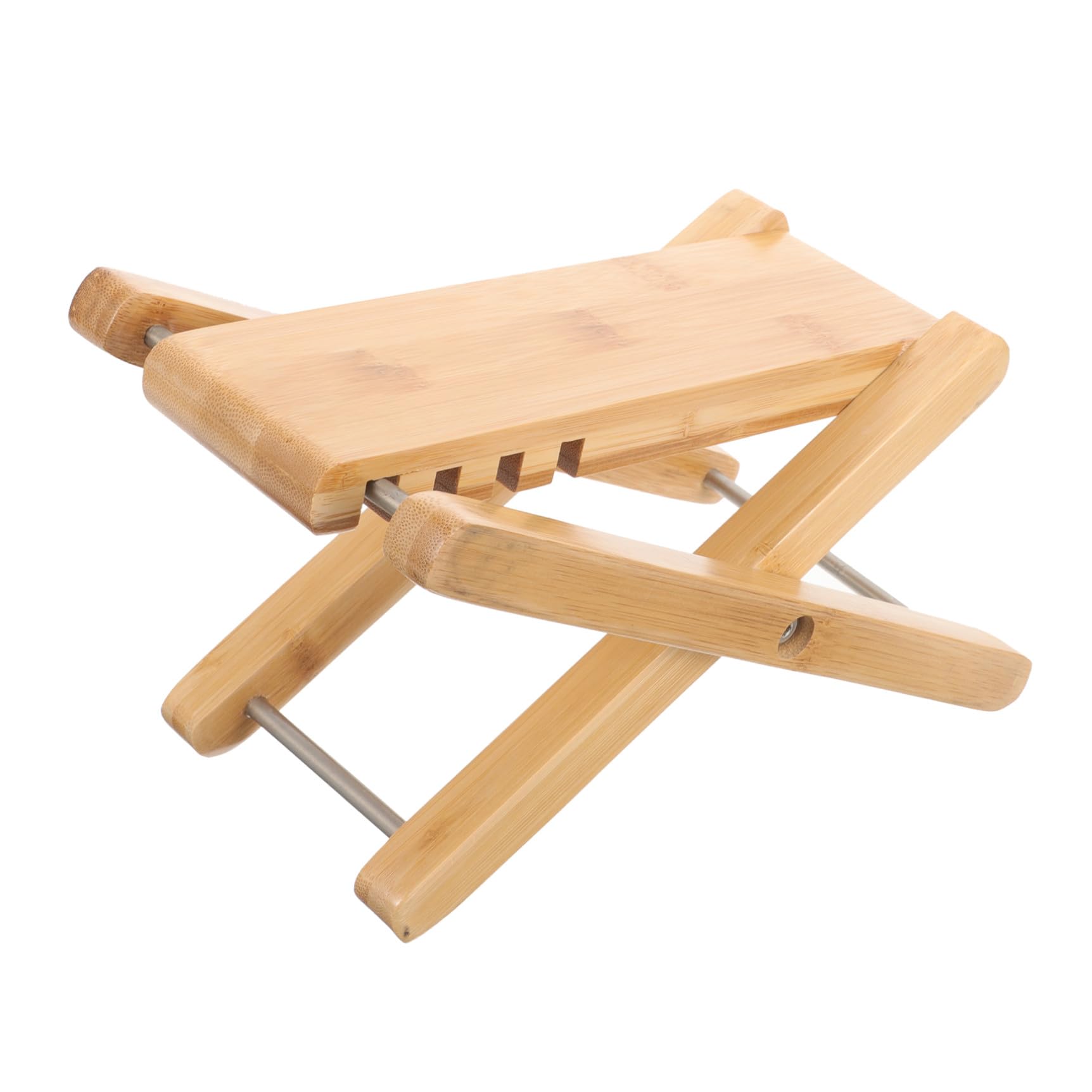 PRETYZOOM Verstellbarer Gitarren Fußhocker Höhenverstellbare Fußstütze mit Stabiler Anwendung für Akustik und Klassische Gitarre Tragbarer Gitarrenfußstuhl in Beige