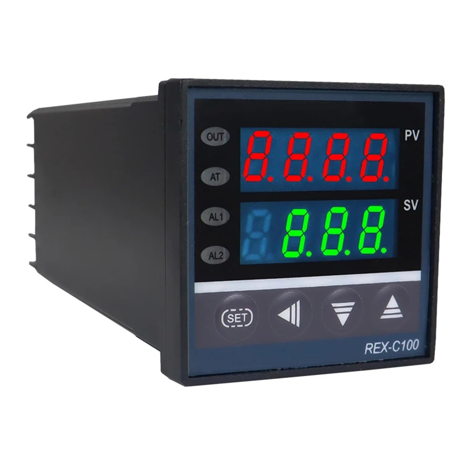 temperaturregler Digitalanzeige Intelligenter Temperaturregler REX-C100 Relais/SSR-Ausgang 48 * 48mm K Typ 40A SSR Thermoelementsonde(K SSR 40DA)