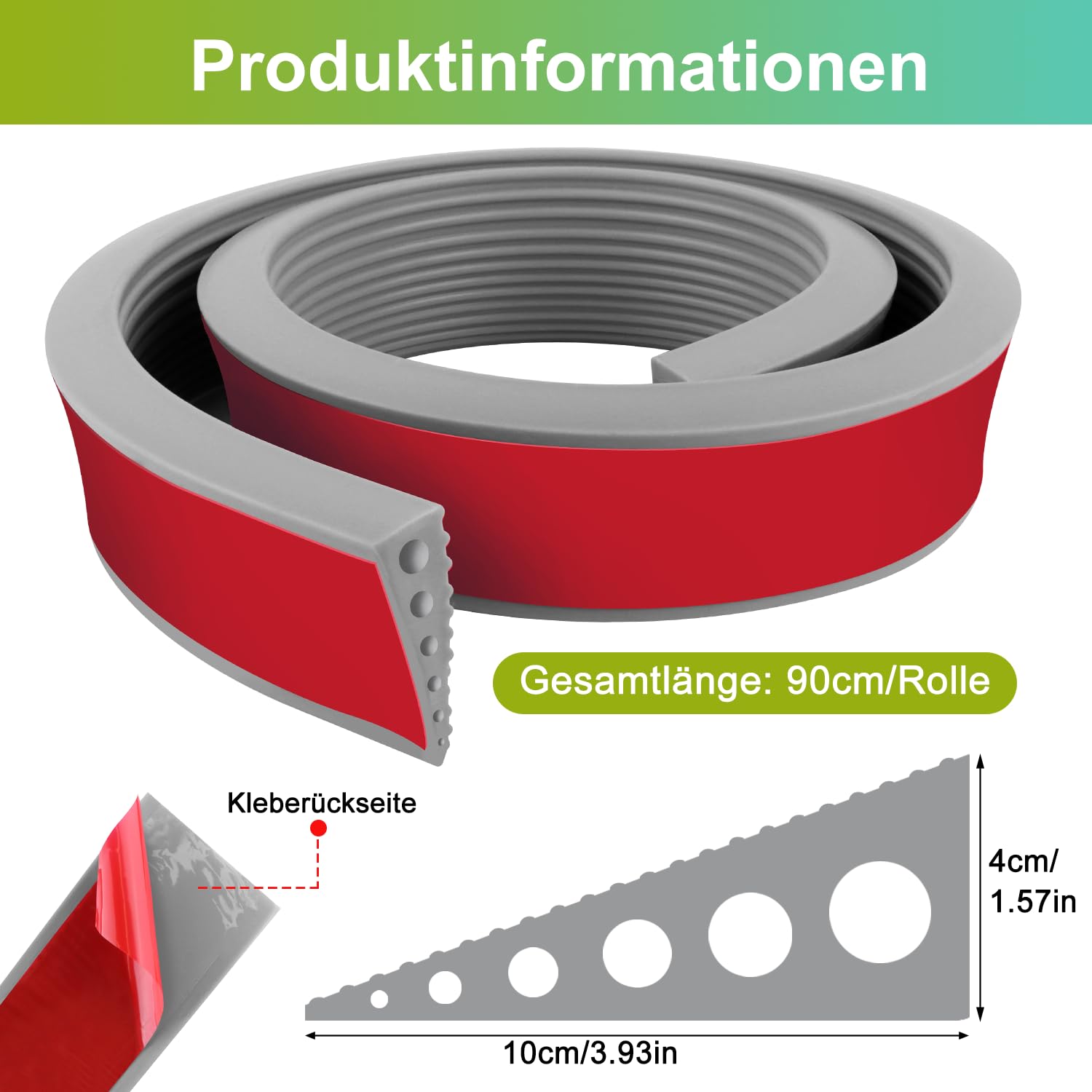 Rampa per Soglia in Gomma Soglia di Dislivello Pavimento Rampa per Scalino Antiscivolo in pvc Profilo di Transizione Pavimento Autocollante per Porte e Bagno Sedia a Rotelle Passeggini Scooter