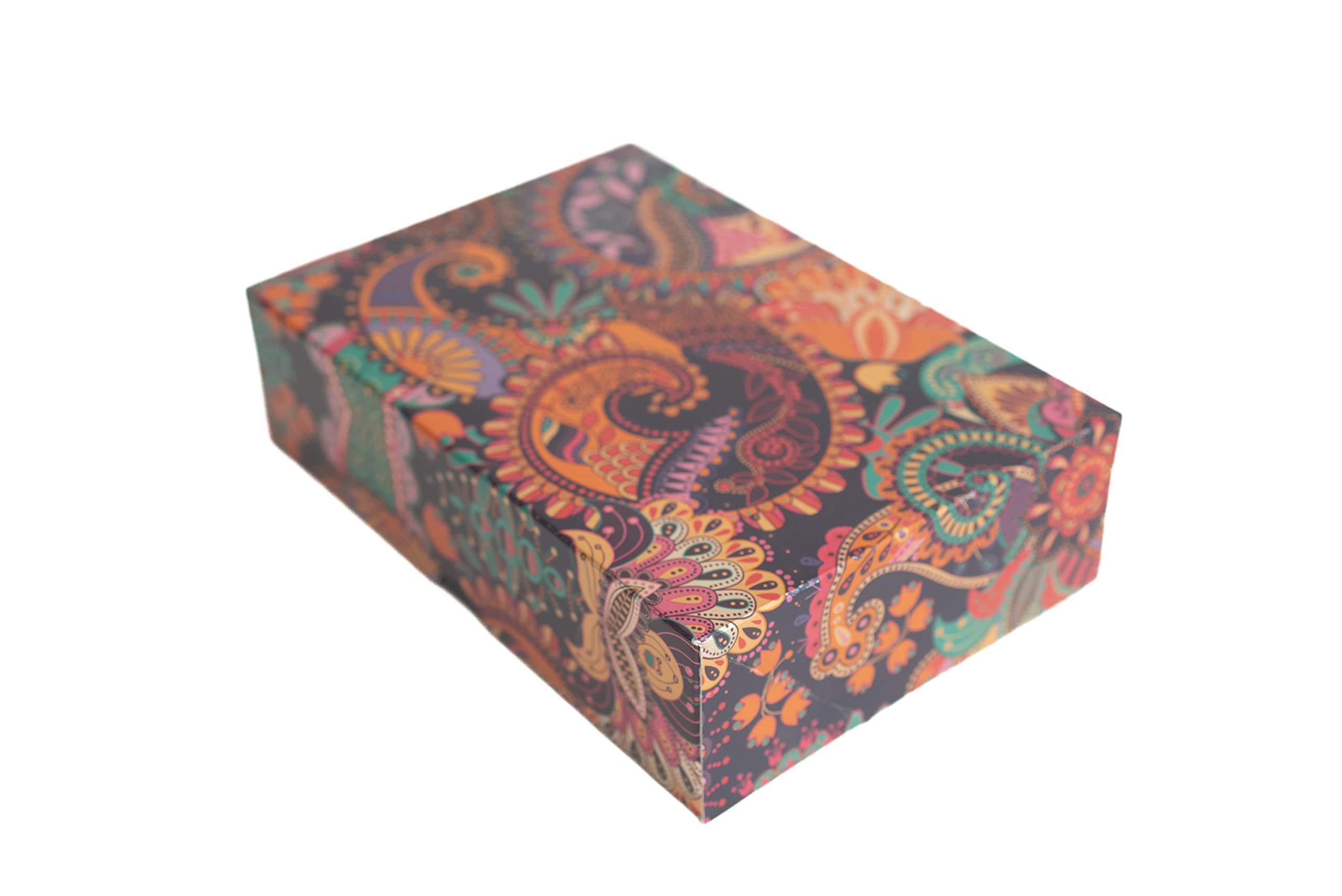 Boîtes pour gâteaux et biscuits oriental motif cachemire x100