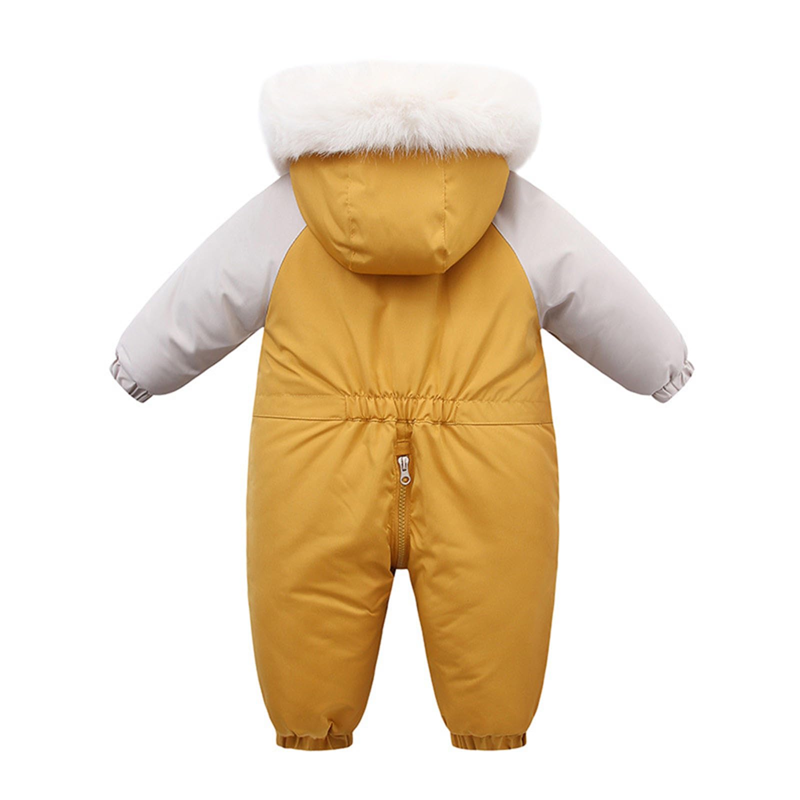 Generisch 2026 Bebé Niños Niñas Invierno Espesar Con Abrigo Chaqueta Traje de Nieve Niño a Prueba de Viento Cálido Mono Outwear Nieve Vestir, amarillo, 2-3 años