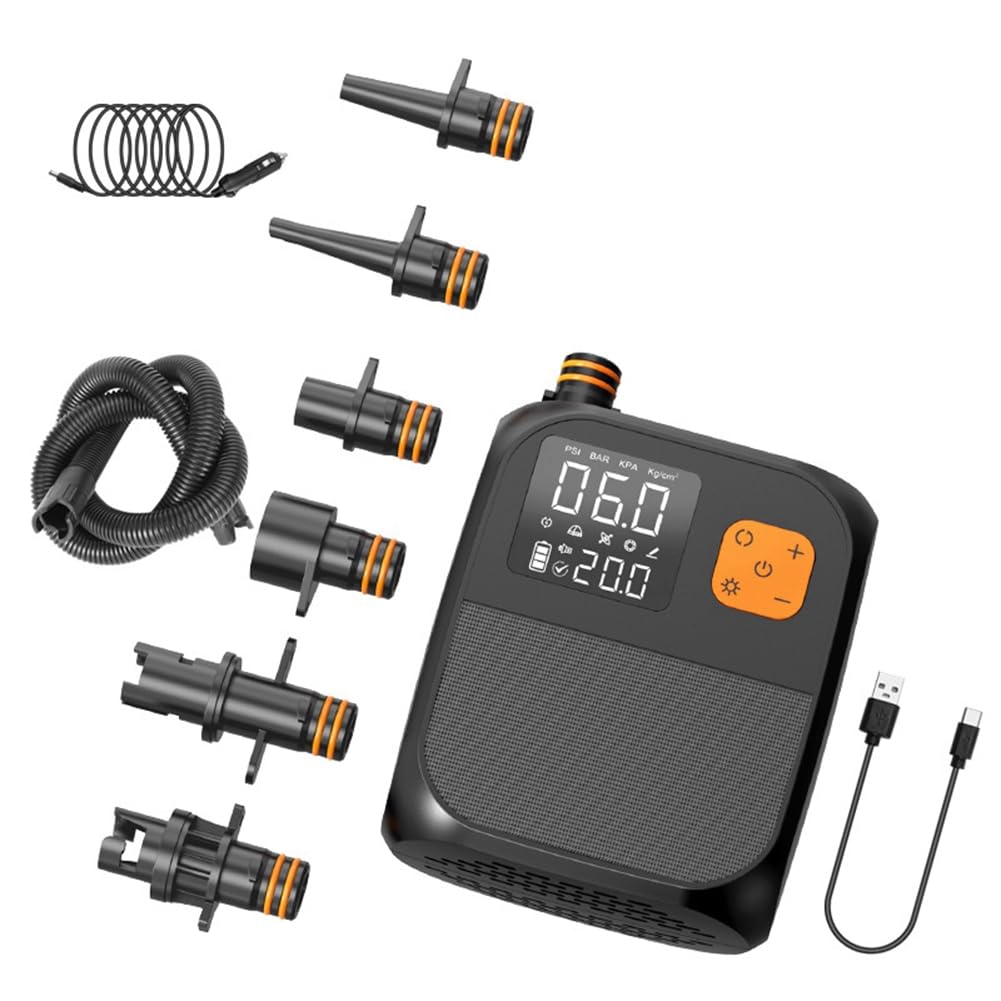 Pompe Électrique Portable 25PSI pour Planche à Pagaie Debout (Sup) pour Le Surf, Le Paddle Board, Le Pneumatique, Le Bateau Sup et Le Kayak.