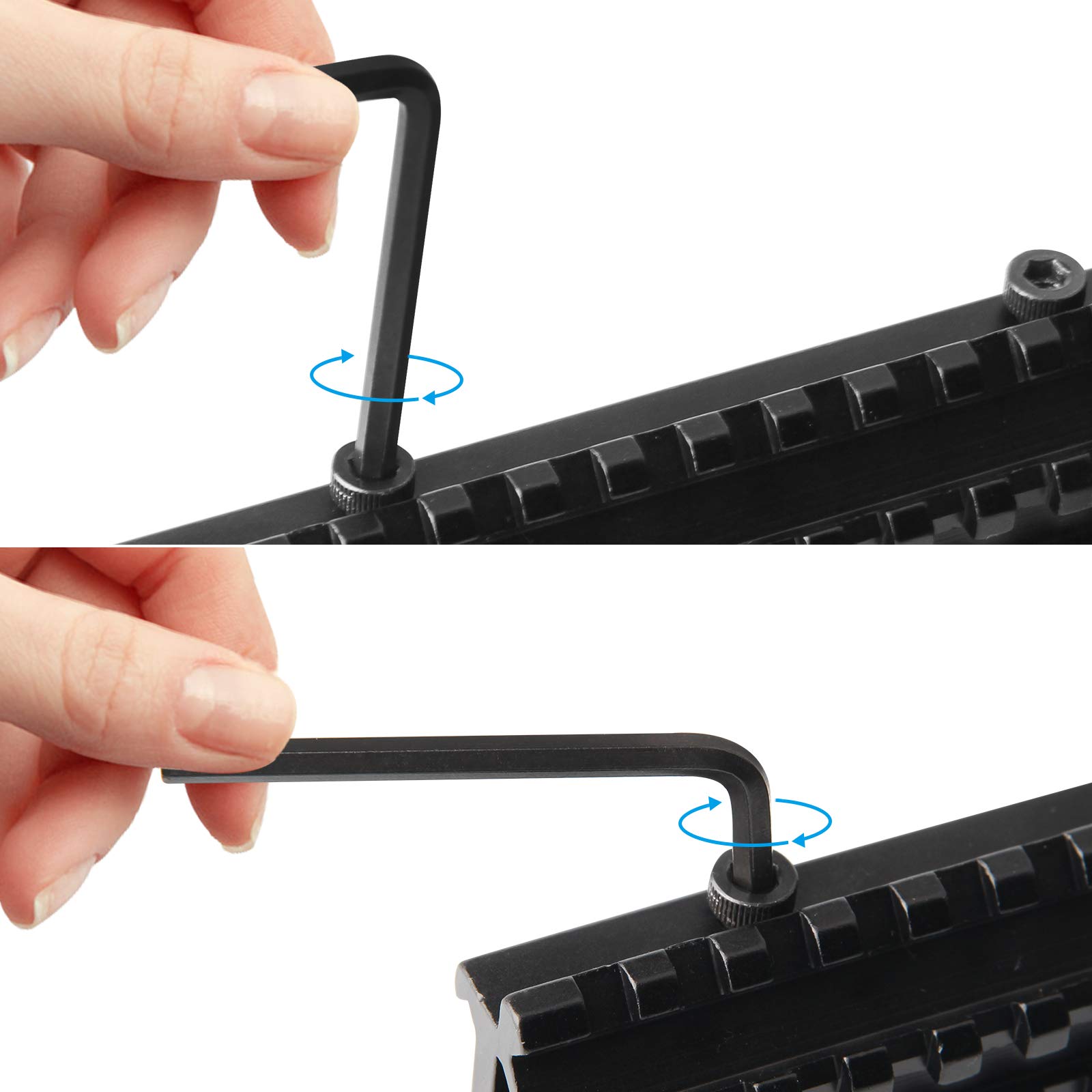 Taktyczna szyna Picatinny Riser Mount Rails Dual 90 i 45 stopni Quick Release Detach 13-slot średni profil do celownika punktowego Red Dot Scope Wyposażenie Optics