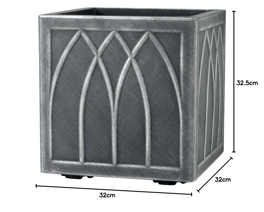Stewart Versailles 5121031 Pot carré Étain 32 cm