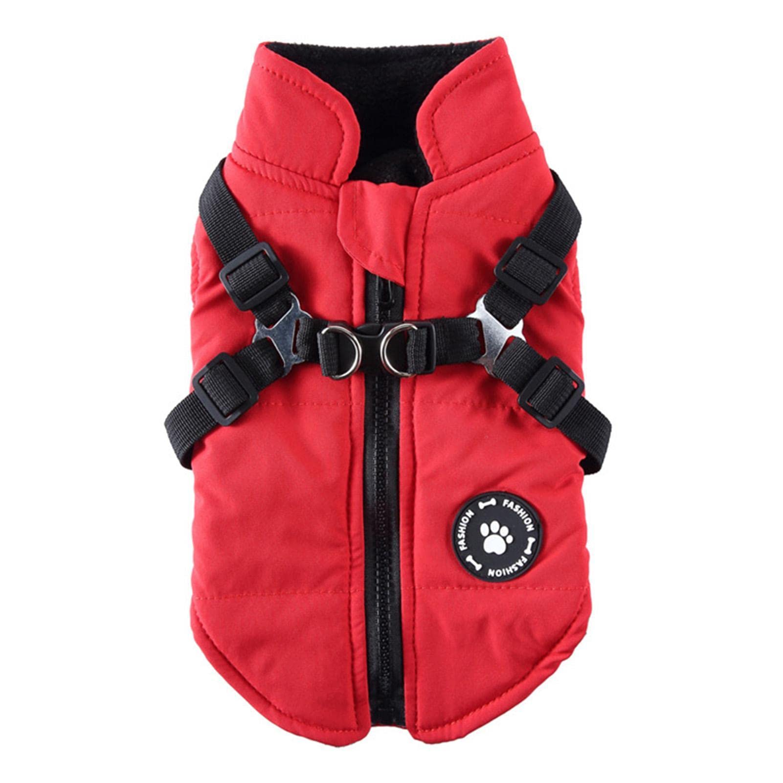 Pomurom Pet Warm Jacket | Cozy Waterproof Windproof Reversible Winter Dog Jacket,Warm Zip Up Cold Weather Coats for Puppy Cats Walking Hiking