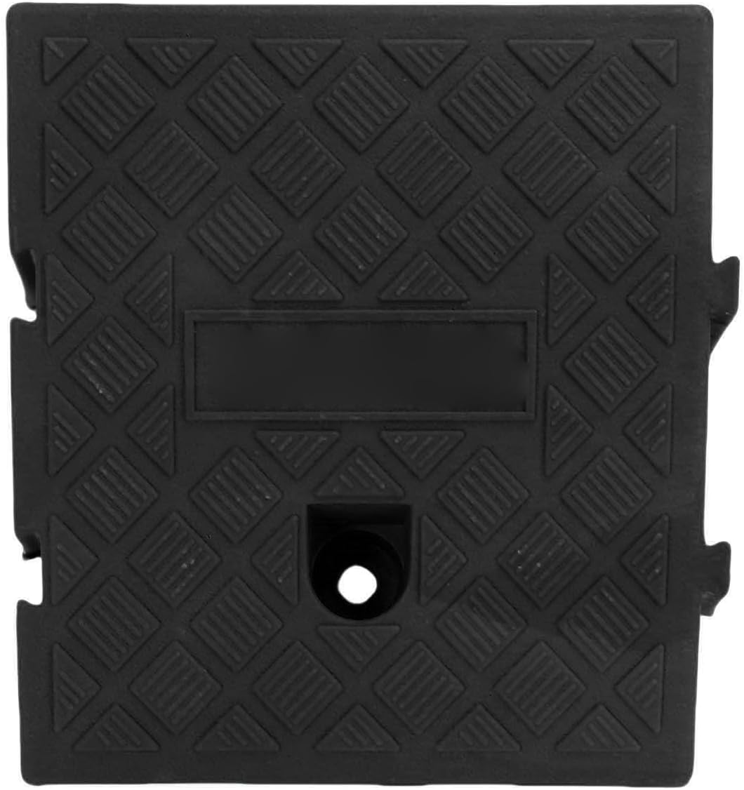 Luqeeg 2Pack Curb Ramp, Portable Heavy Duty Threshold Ramps, Lightweight Non Slip Ramps with 4409lbs Capacity & Textured Surfaces, Ideal for Wheelchairs, Scooters & Lawn Mowers, (Black)