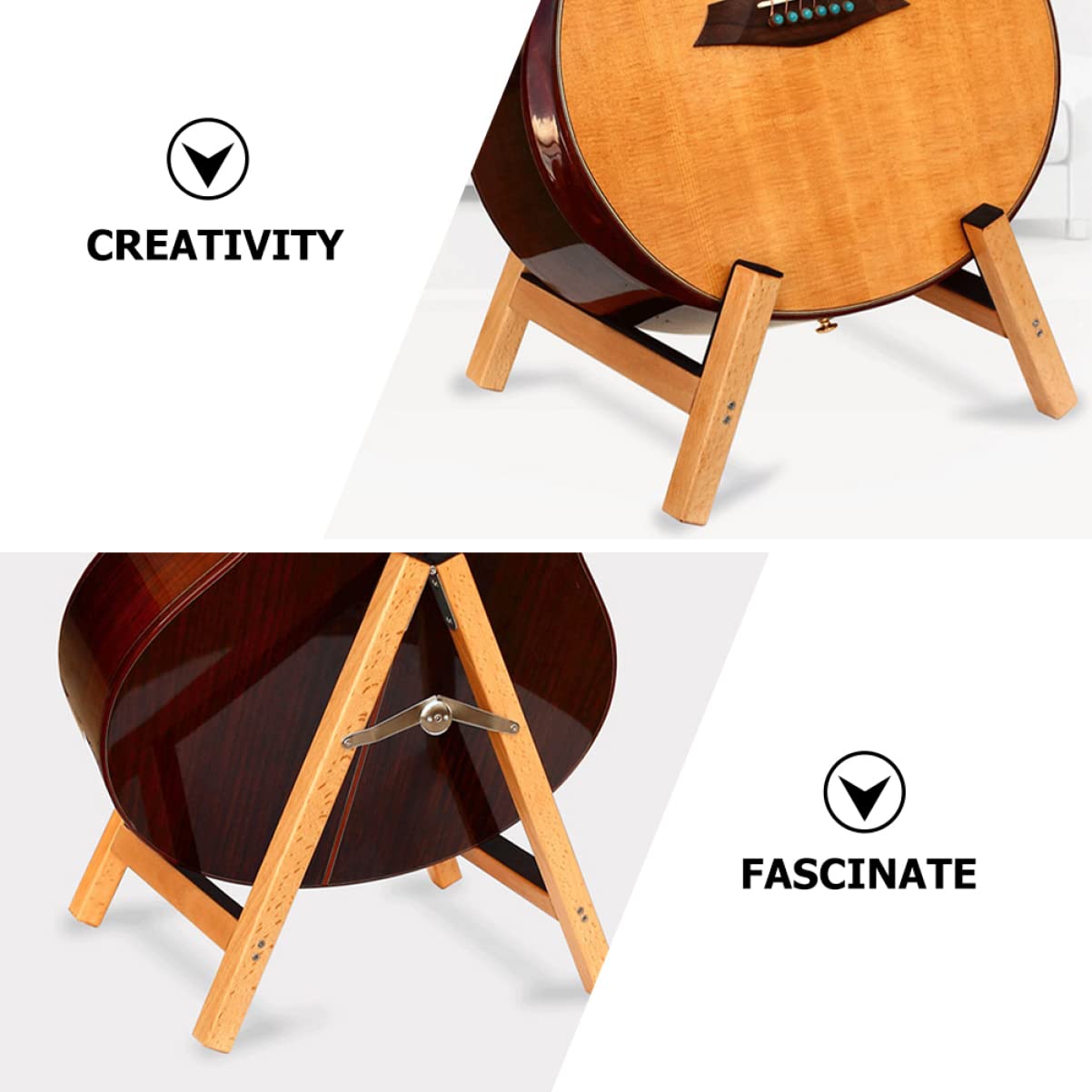TOYANDONA Stojak Na Gitarę Stojak Do Przechowywania Gitary rzędzie Wyświetlania Gitary Gitarę Basową Przenośny Wspornik Uchwyt Akcesoria