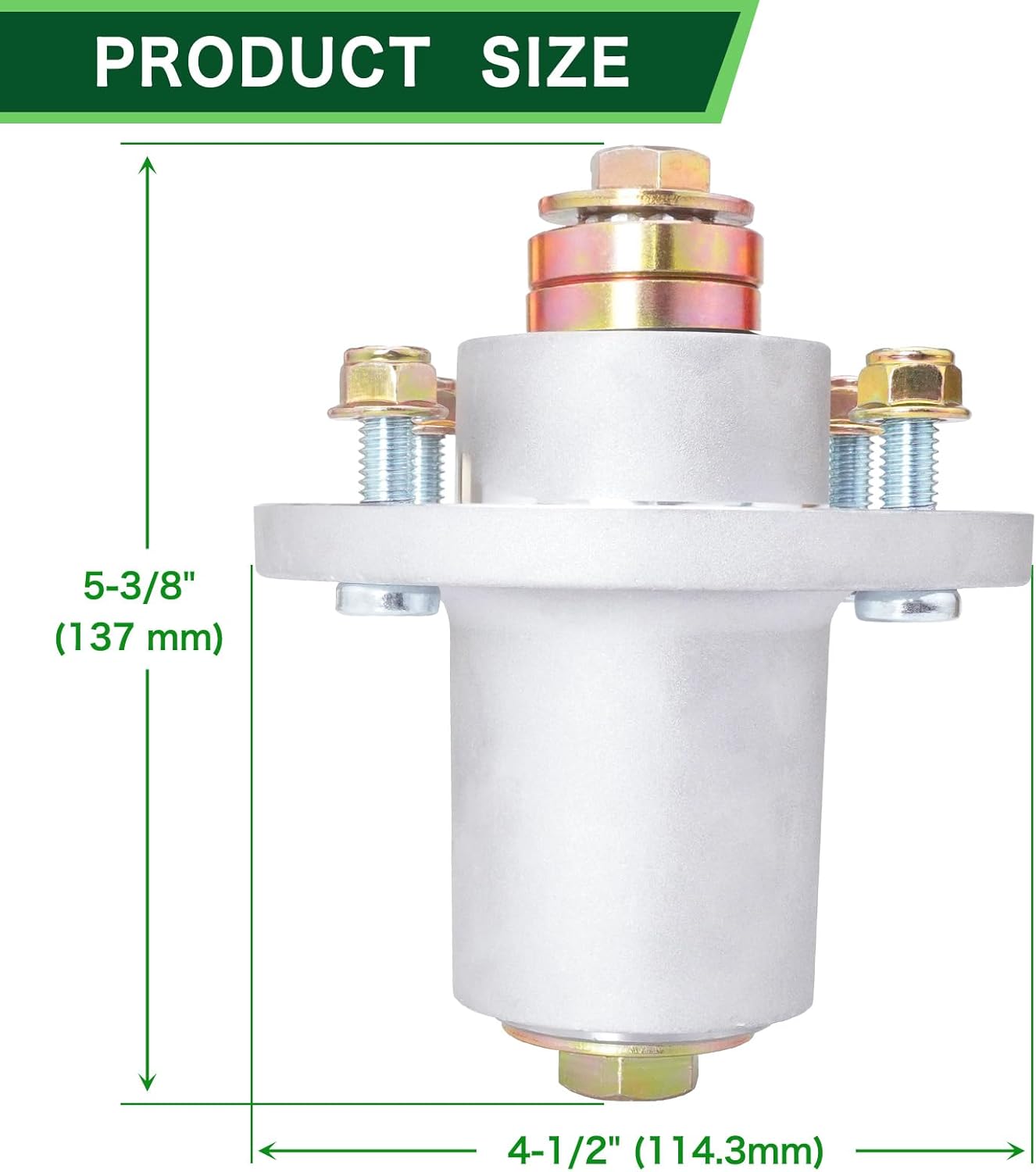 601804 607418 Spindle Assembly Compatible with Hus tler Raptor SD SDX Flip-Up Hus tler 36" 42" 48" 54" 60" Mower Deck