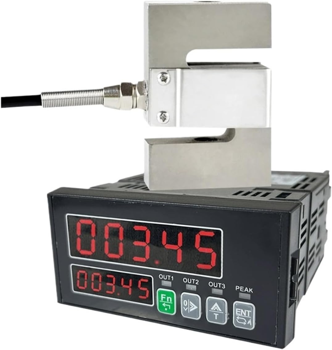 S Type Weighing Sensor Load Cell Weight Sensor + Load Cell Indicator Display 100kg 200kg 300kg 500kg 2000kg 1 Ton 2T Biosensor(Accessory M8)