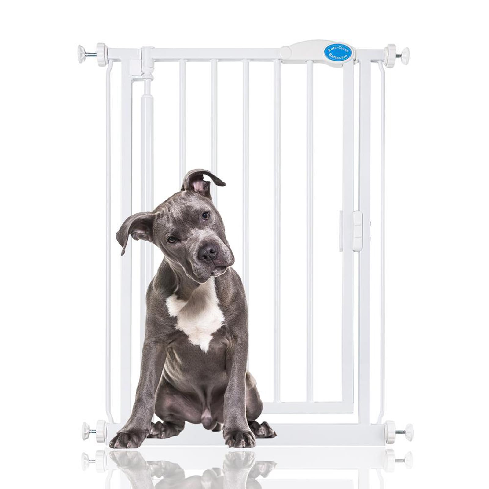 Bettacare White Metal Pet Gate - Extra Narrow 61cm - 66.5cm - Pressure Fit