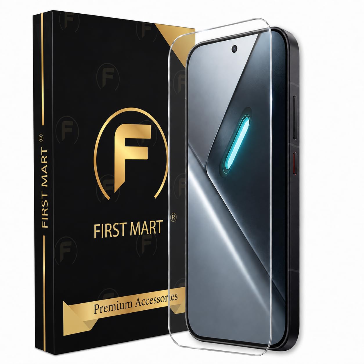 FIRST MART 3D Borderless Tempered Glass for Poco X8 Pro | HD Clear Edge-to-Edge Screen Protector, 9H Scratch Resistant, Oleophobic, Case-Friendly | Pack of 1-image-23