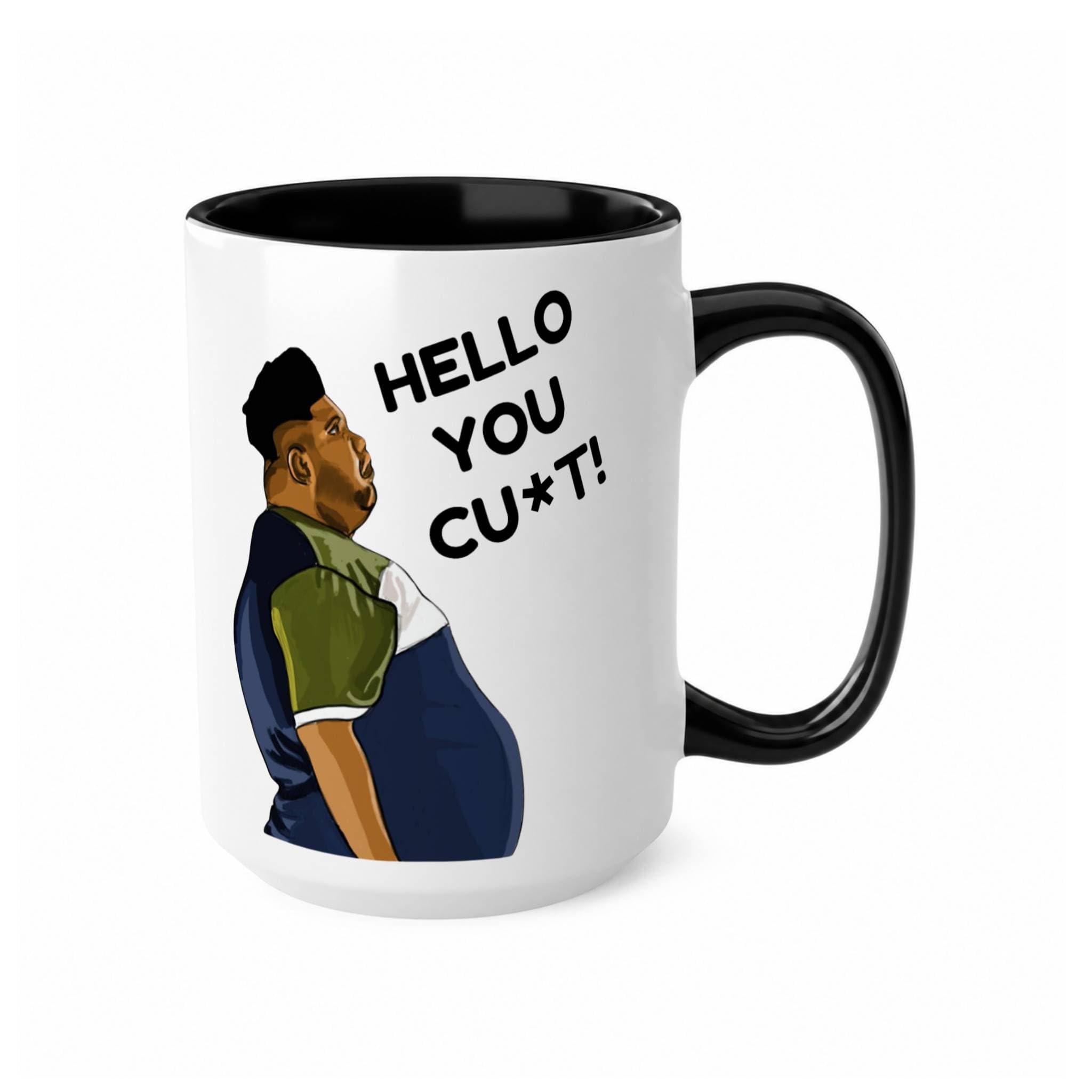 Harvey Price Hello You C*nt Funny Viral Meme Mug - Harvey Price Viral TikTok Meme Coffee Cup - Novelty Quote Gift for Him or Her (Mug, Black 15oz)
