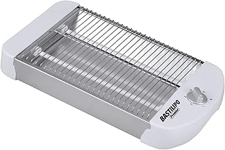 Sponsored You’re seeing this ad based on the product’s relevance to your search query.Learn more about this advertisement Bastilipo - Flat toaster, 600 W, 2 heating elements, mechanical timer, white, TPB-600