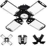 150W LED Garage Light - 15000 Lumen Ceiling Light with 4+1 Adjustable Panels, Daylight LED Shop Light Bulb Fixture for Garage, Workshop