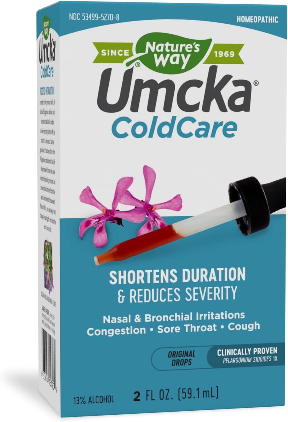 Nature's Way Umcka ColdCare Shortens Duration & Reduces Severity, Original Drops, 2 Fluid Ounces