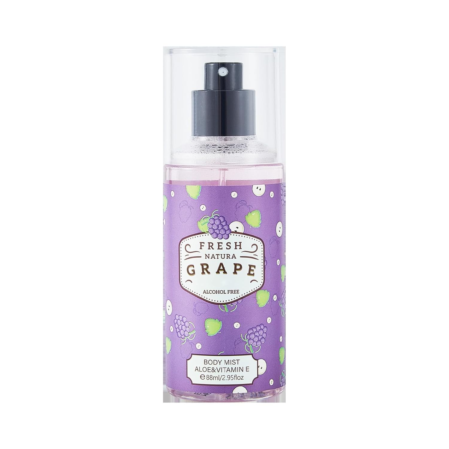 Refreshing Hami Melon Grape Body Mist 88ml Non Alcoholic Perfume Spray for Women Men Soft Fragrance Daily Wear