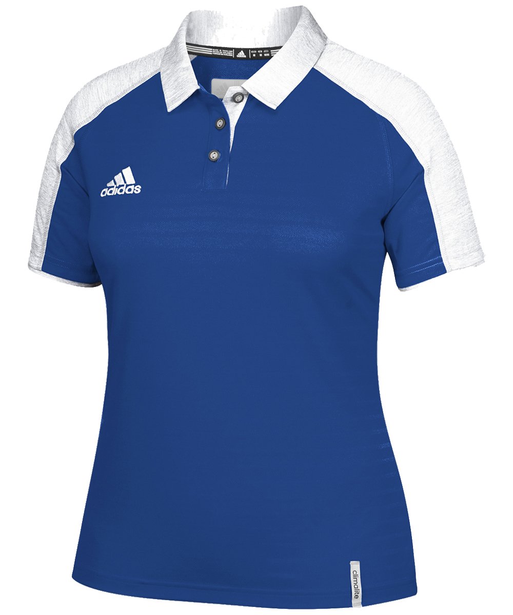 Adidas Modern Varsity Womens Polo L Royal-White